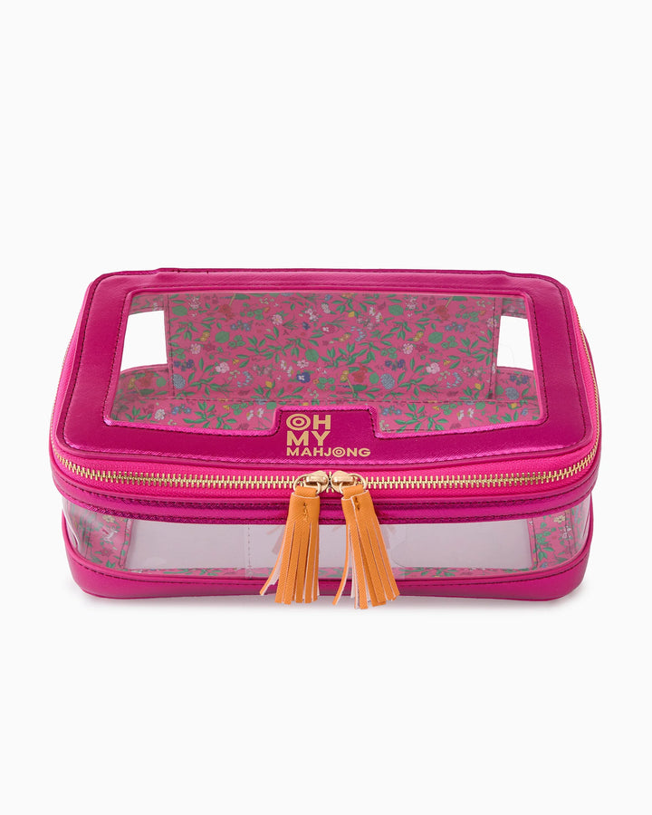 OH MY MAHJONG Hot Metallic Pink Tile Bag