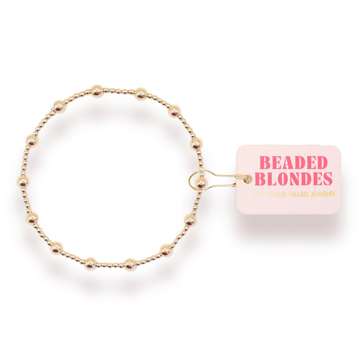 Beaded Blondes June Bracelet in Gold