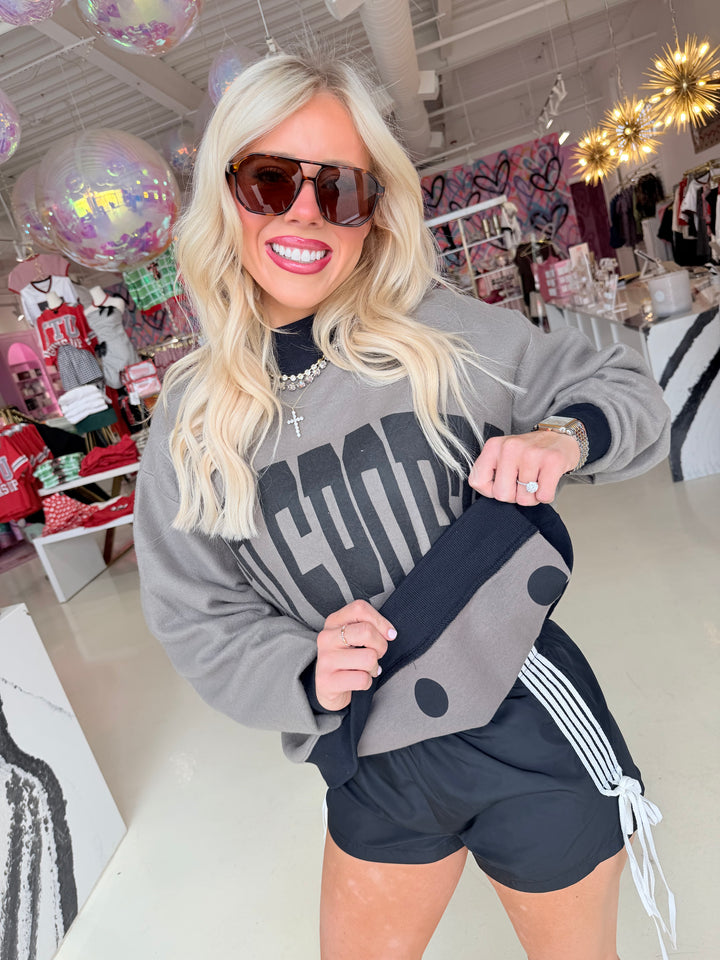Sally Black Windbreaker Shorts