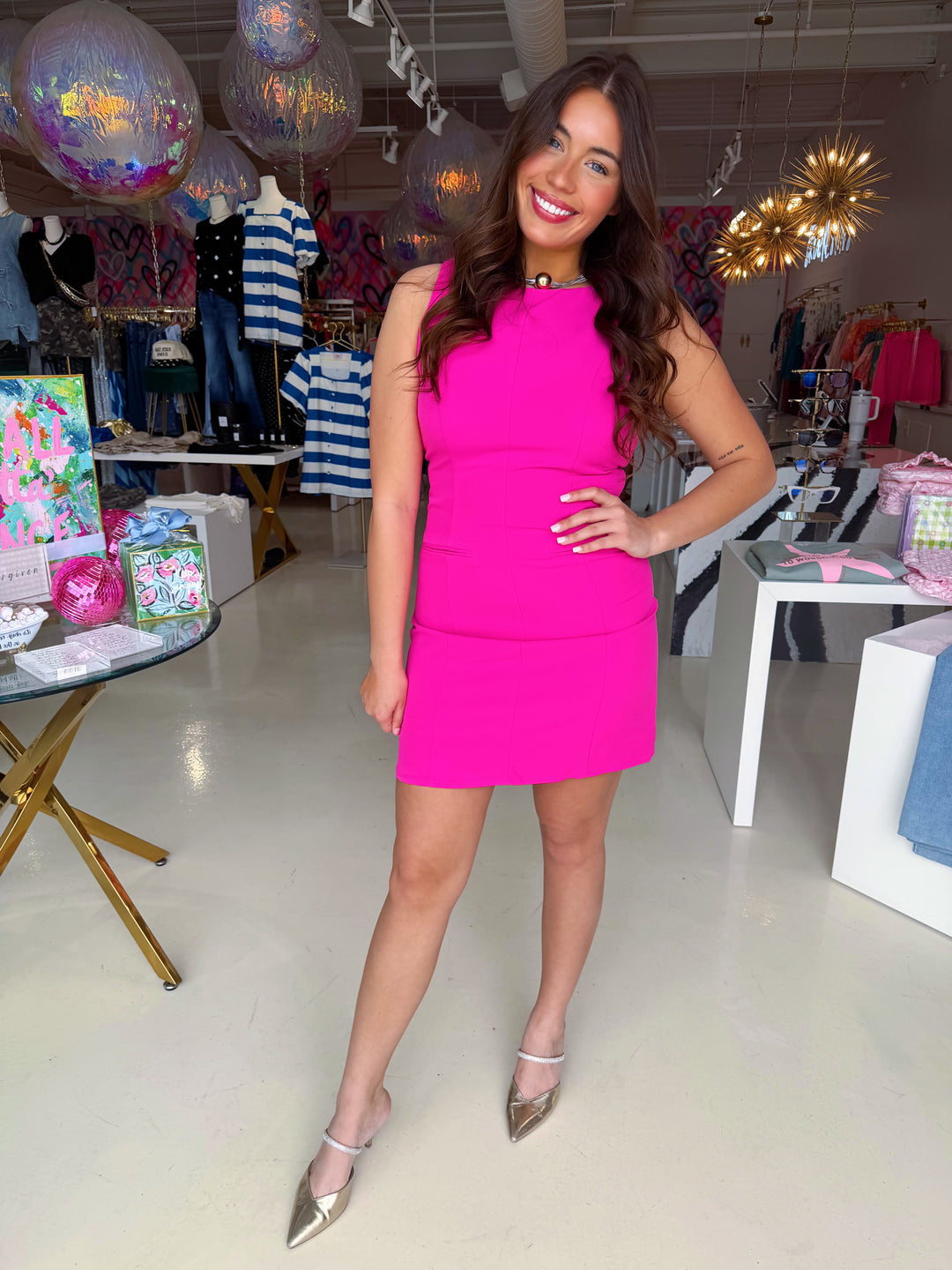 Looks so Chic Hot Pink Dress