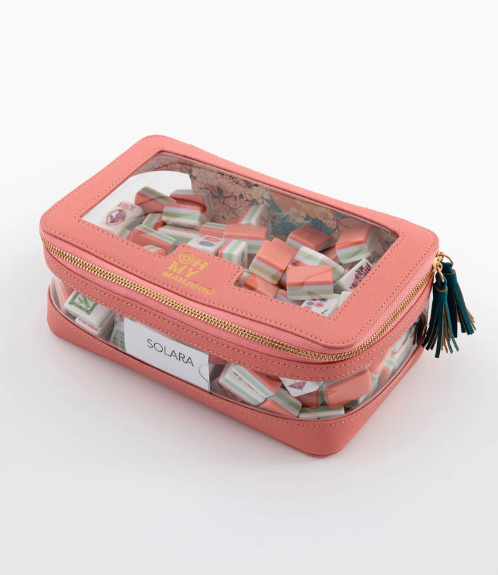 OH MY MAHJONG Coral Tile Bag
