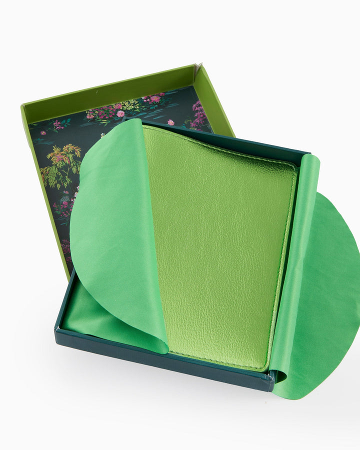 OH MY MAHJONG Metallic Green Card Folio