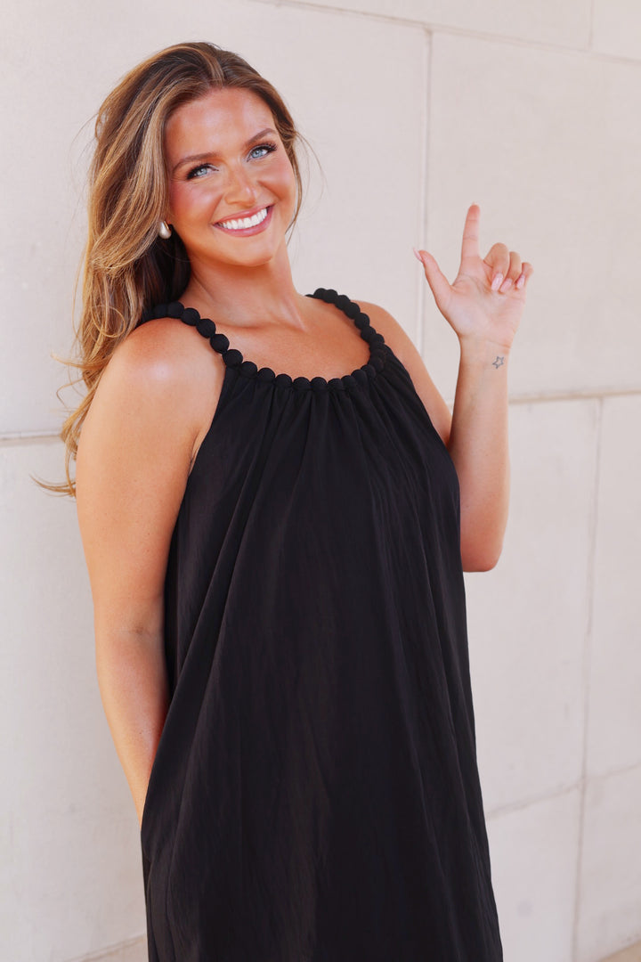 The Black Monaco Maxi Dress