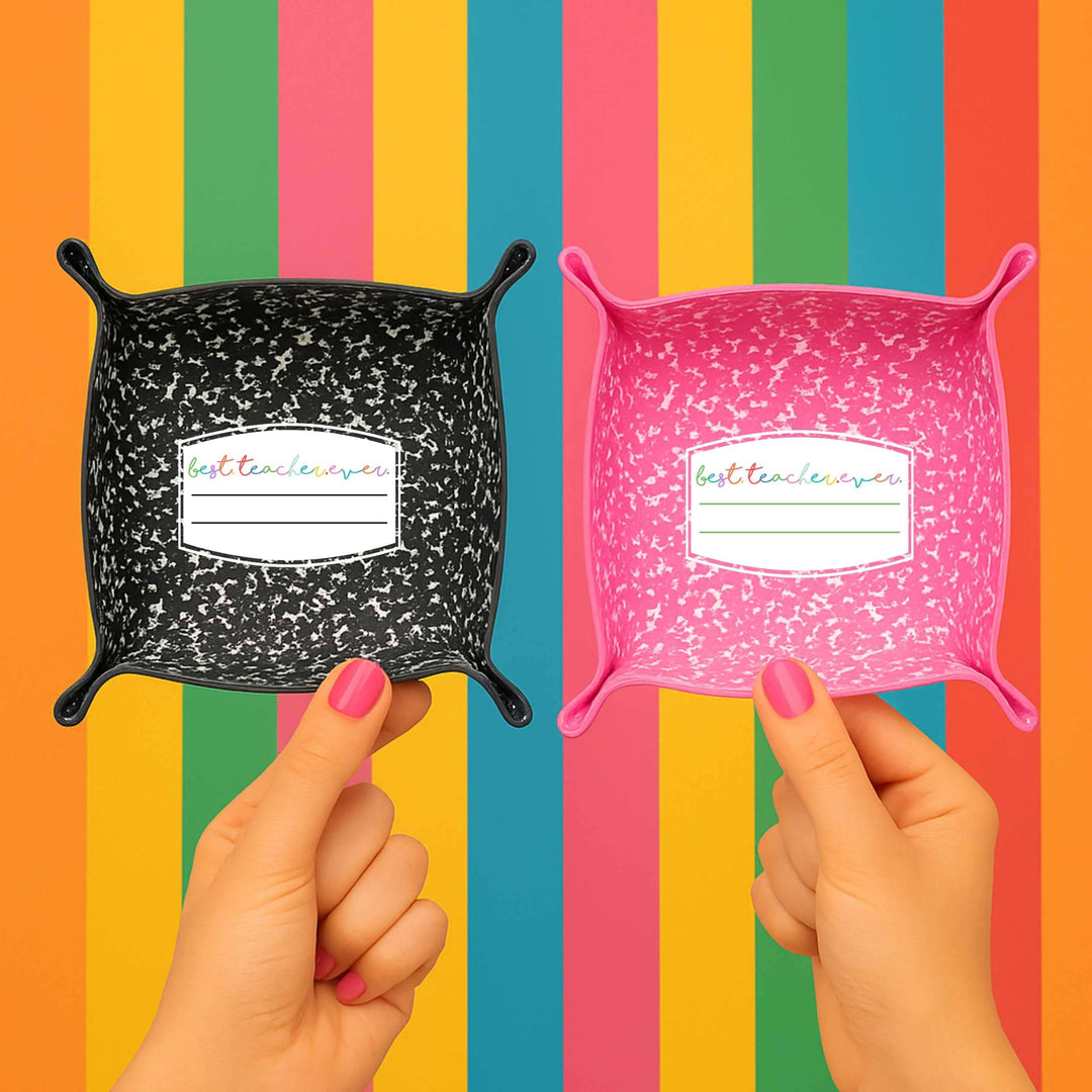 Best Teacher Ever teacher appreciation gift | Leather tray