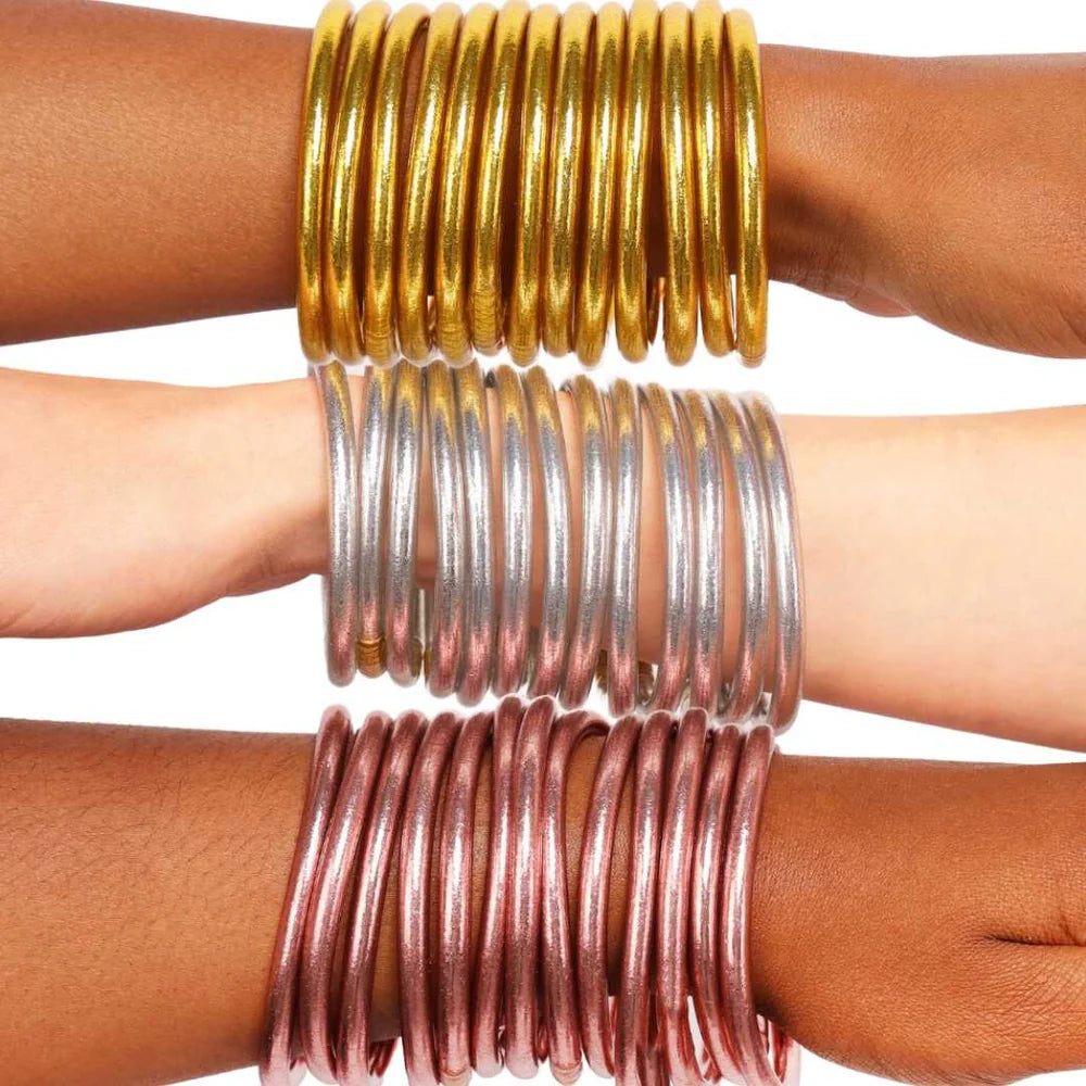 Budha Girl Rose Gold All Weather Bangles