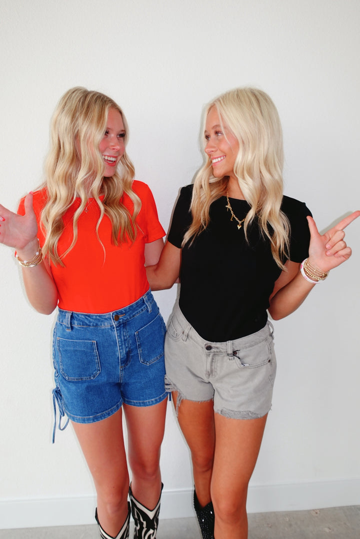 Wreck Em Short Sleeve Bodysuit| 2 Colors