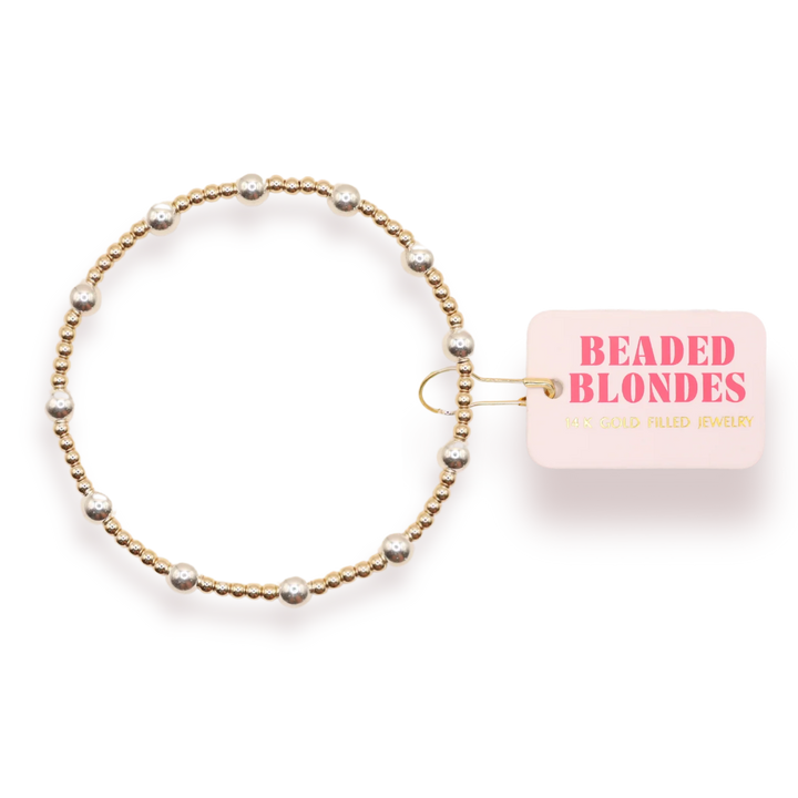 Lively Bracelet in Gold W/Silver