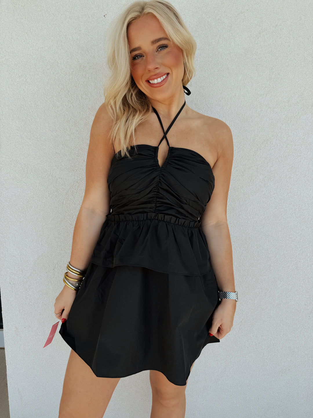 BuddyLove Black Remi Halter Romper