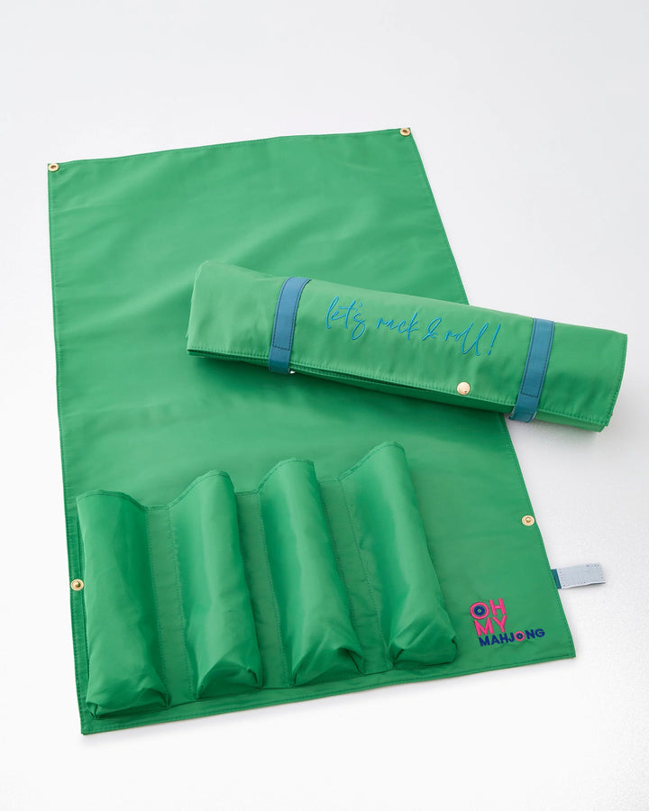 OH MY MAHJONG Kelly Green Lets Rack & Roll Bag
