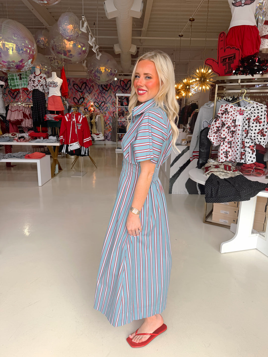 Evan Striped Maxi Dress