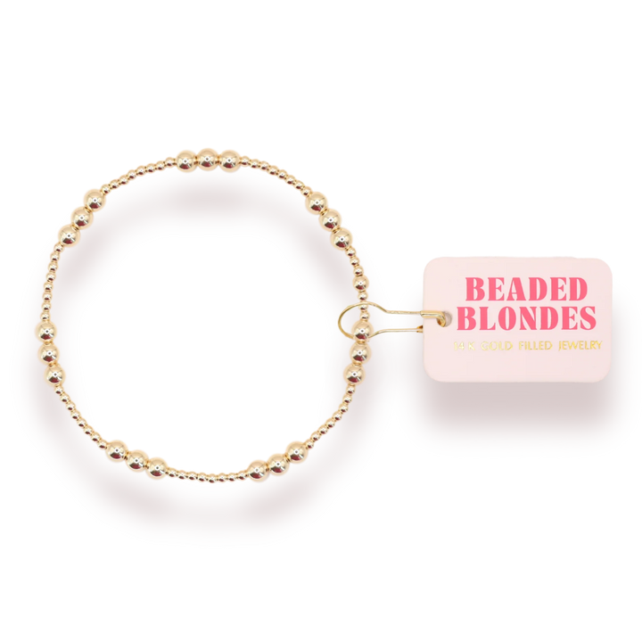 Beaded Blondes ILY Gold Bracelet