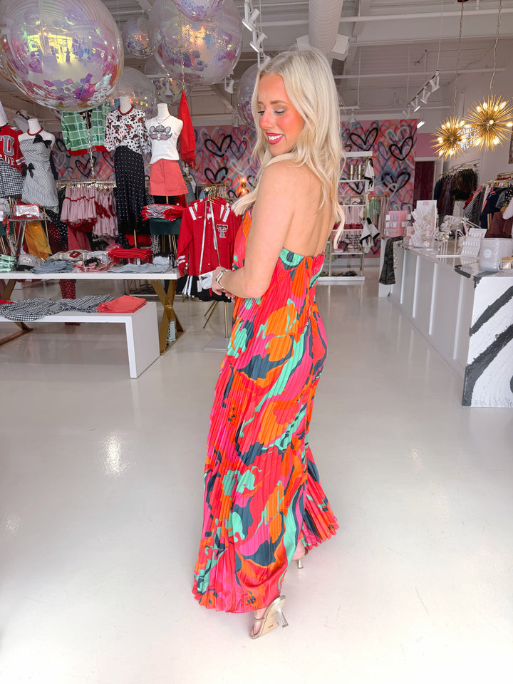 Karlie Pleat Maxi Dress