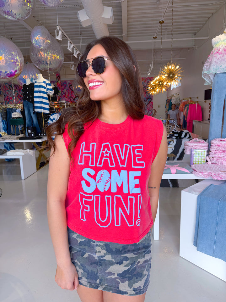 Have Some Fun Baseball Tank