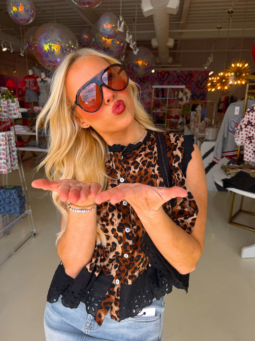 Lily Leopard Lace Top