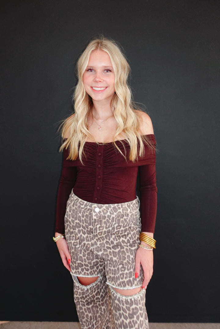 Alice Off Shoulder Bodysuit| 2 colors