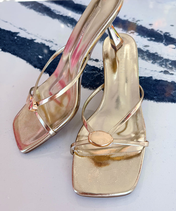 Xane Gold Metalic Heel