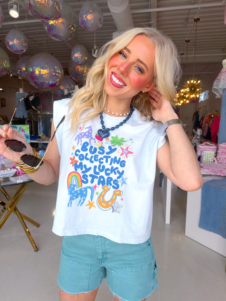 Busy Collecting My Lucky Stars Tank