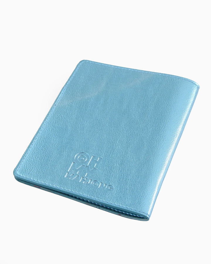 OH MY MAHJONG Metallic Light Blue Mahjong Card Folio