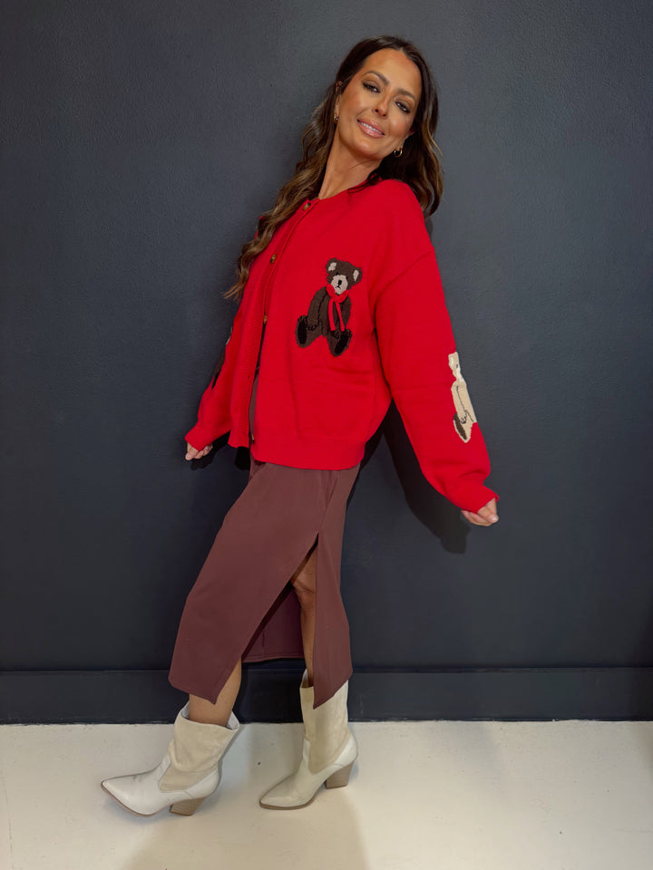 Tori Teaddy Bear Red Sweater