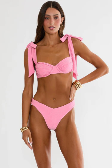 Sparkly in Pink Bikini Set