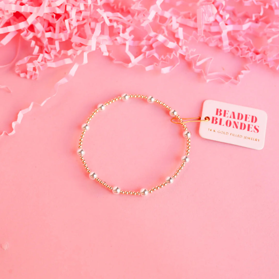 Lively Bracelet in Gold W/Silver