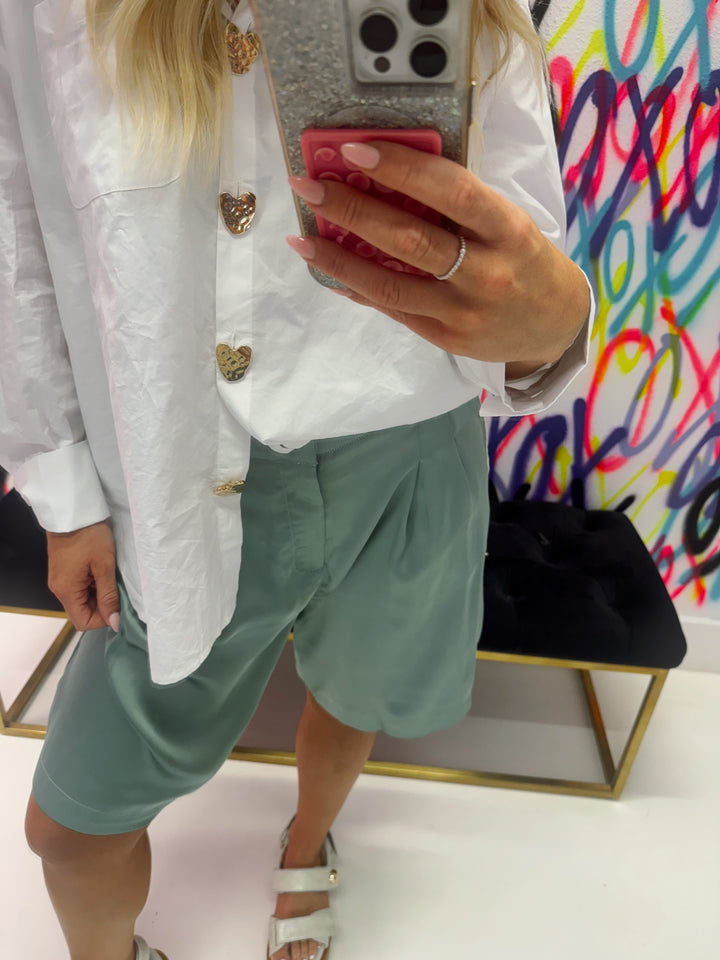 Sage Green Dress Me Up Shorts