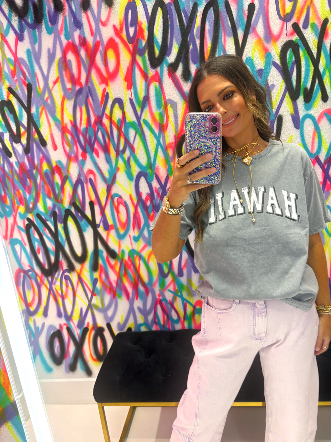Lindsi Lilac Barrel Jeans