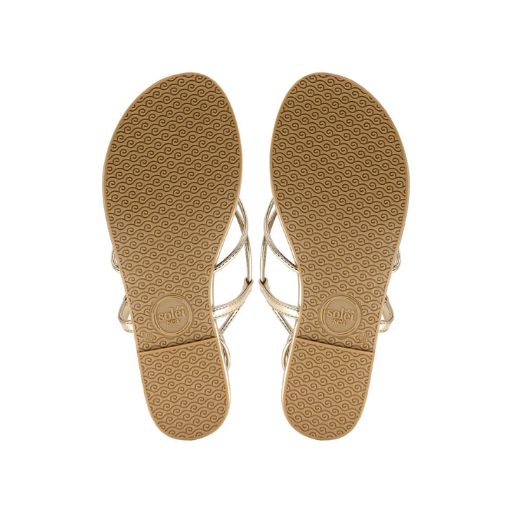 ANGIE - GOLD WRAP SANDALS