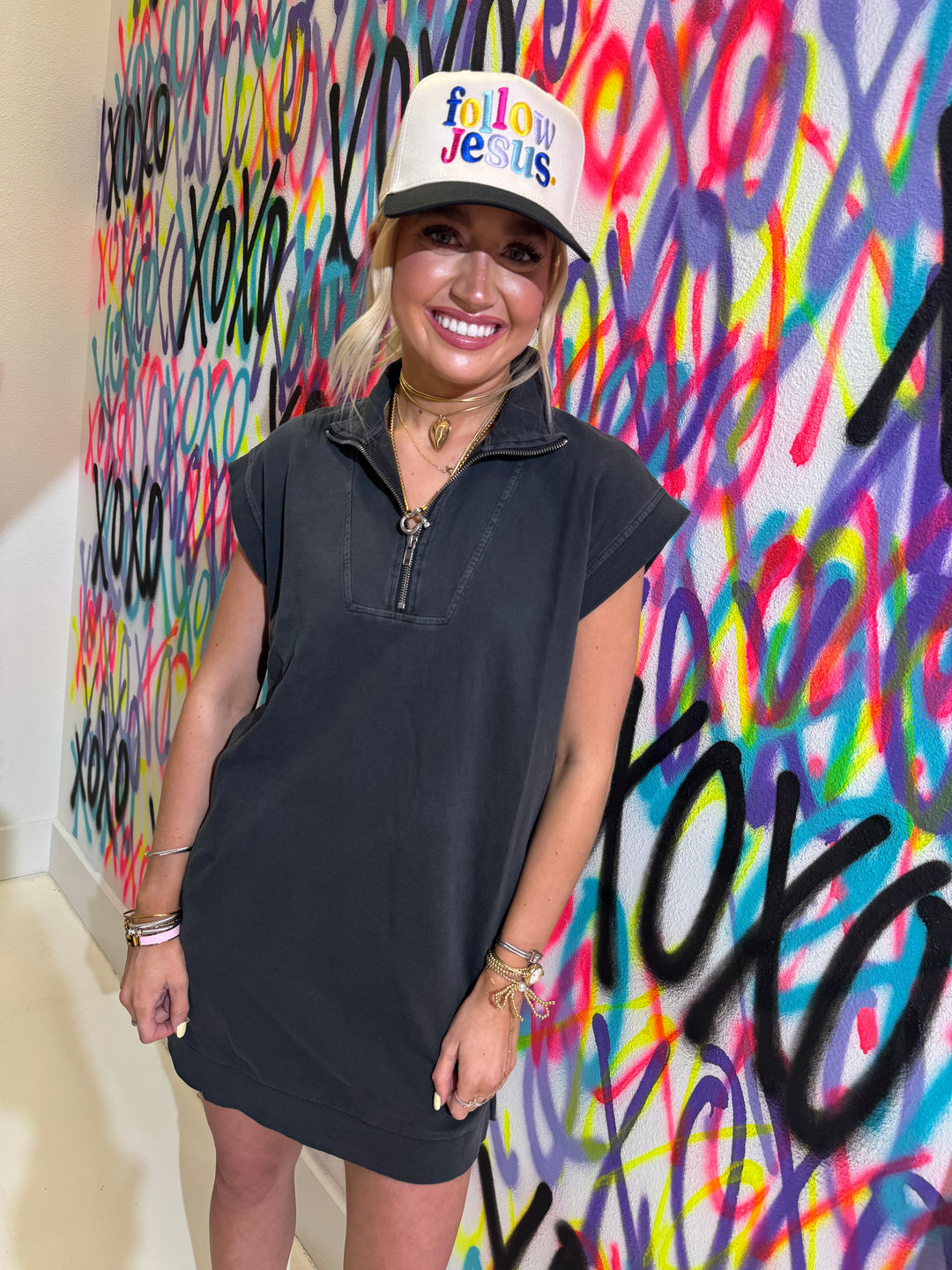 Black Athleisure Dress