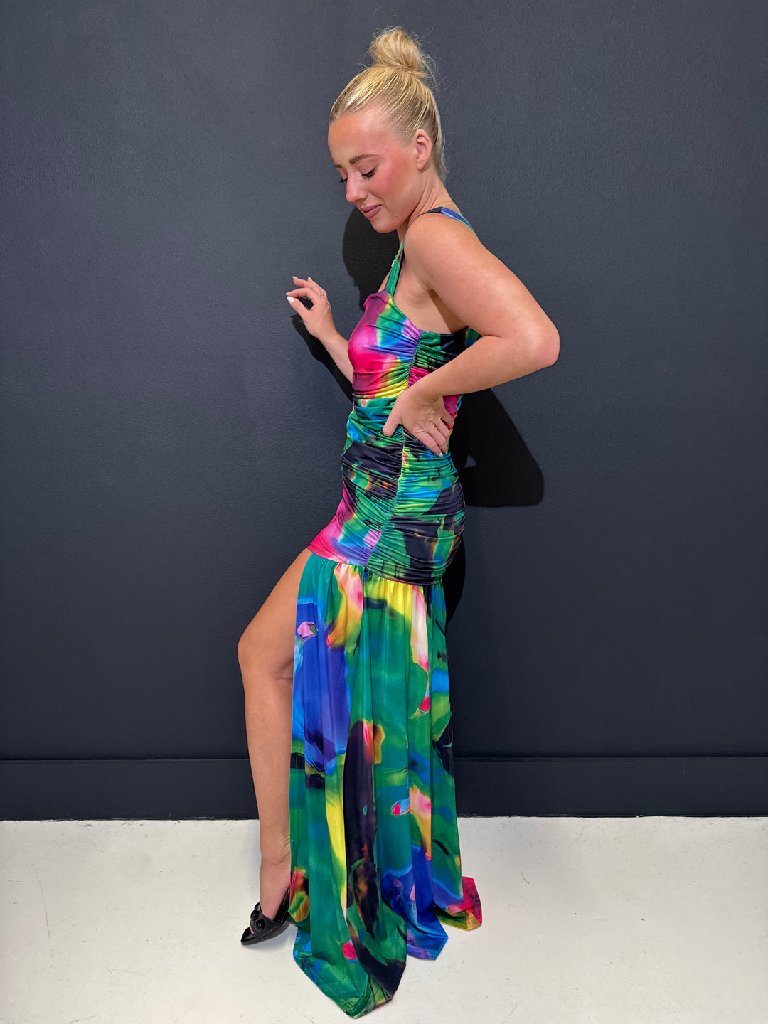 Bahama Mama Ruched Maxi Dress