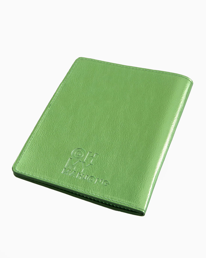 OH MY MAHJONG Metallic Green Card Folio