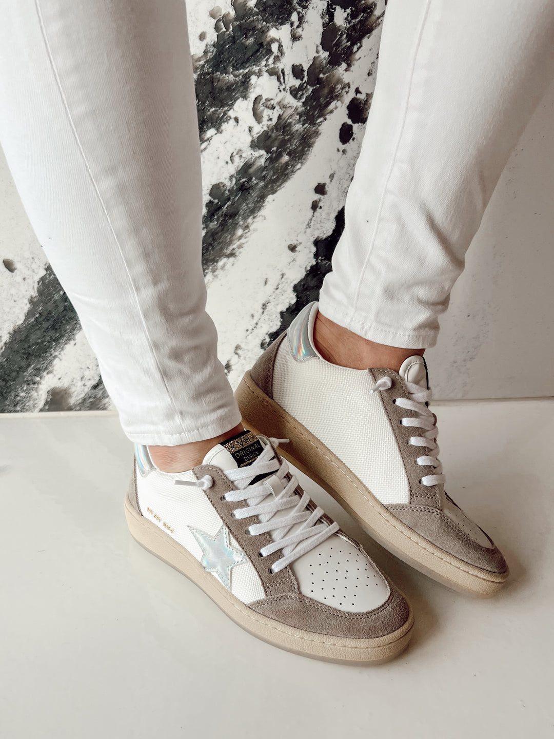 Taupe Irridescent Star Lowtop VH Sneaks