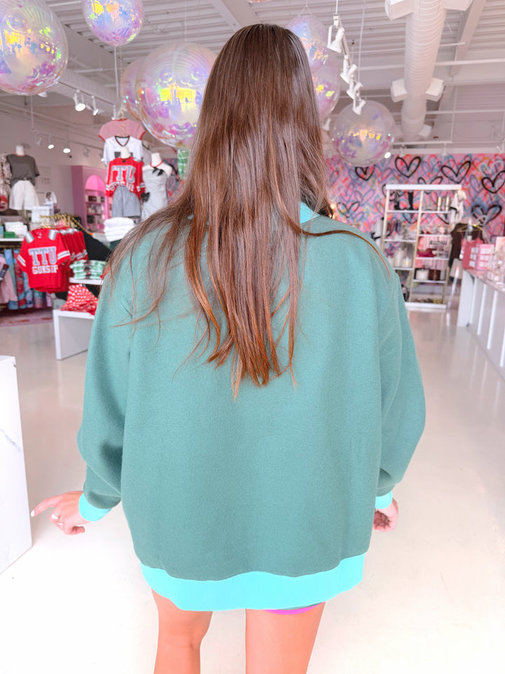 BUT GOD 2 Sided Mockneck Sweatshirt