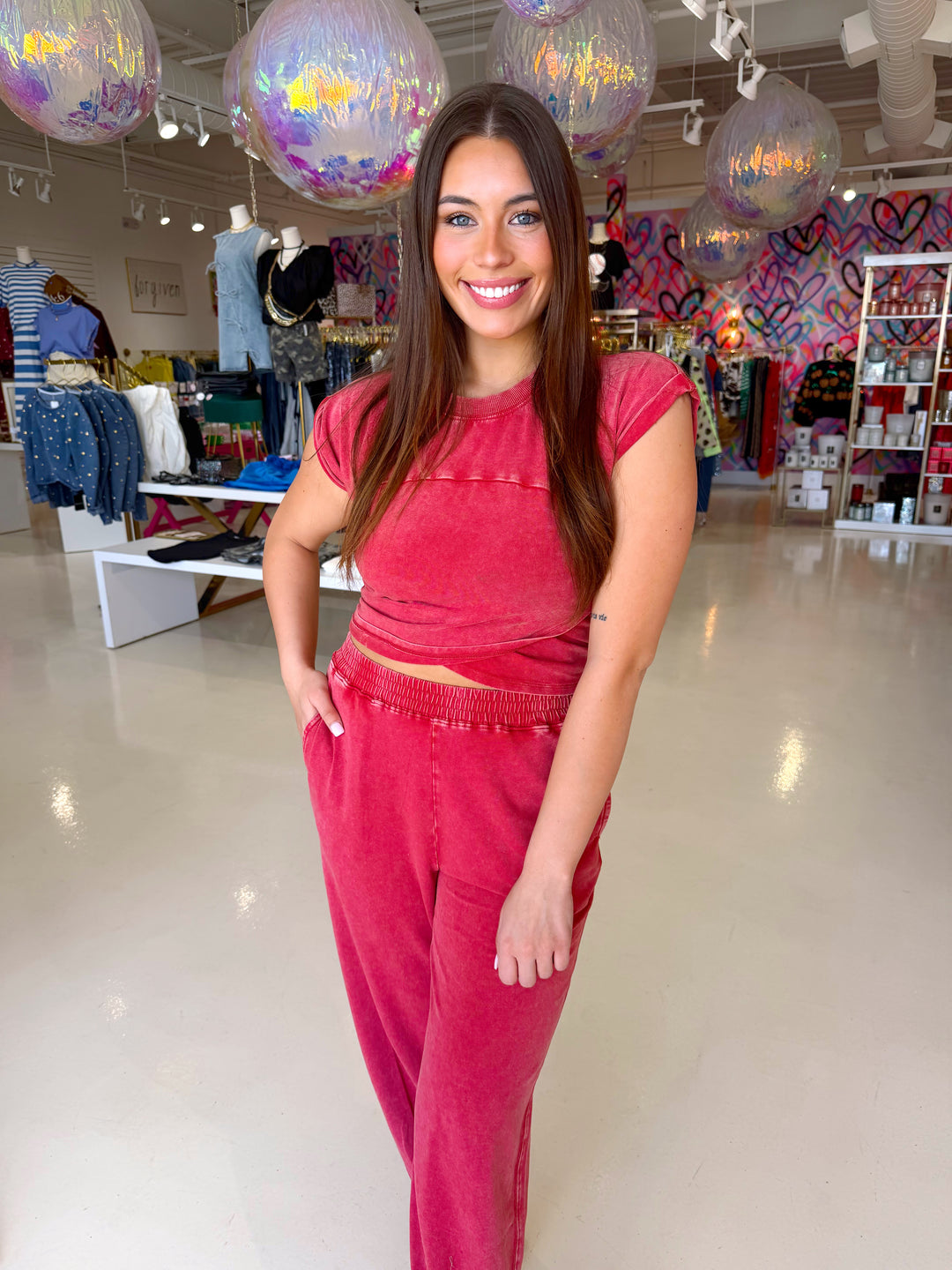 Off Duty Set / DARK RED