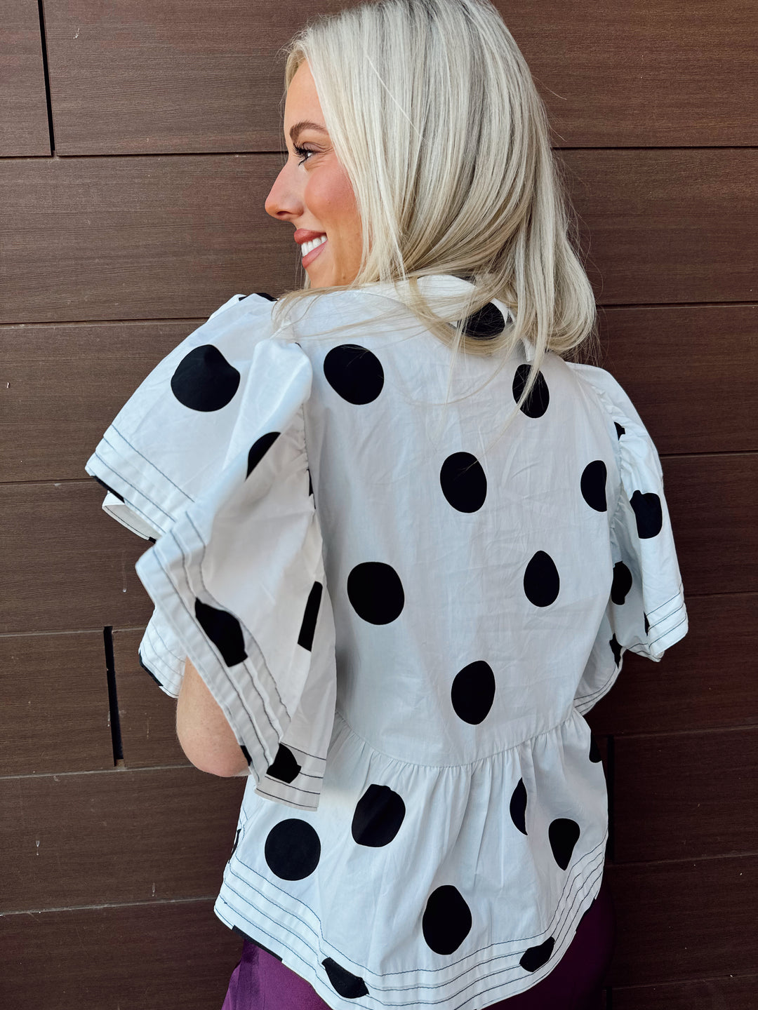 Pretty Woman Polka Dot Top