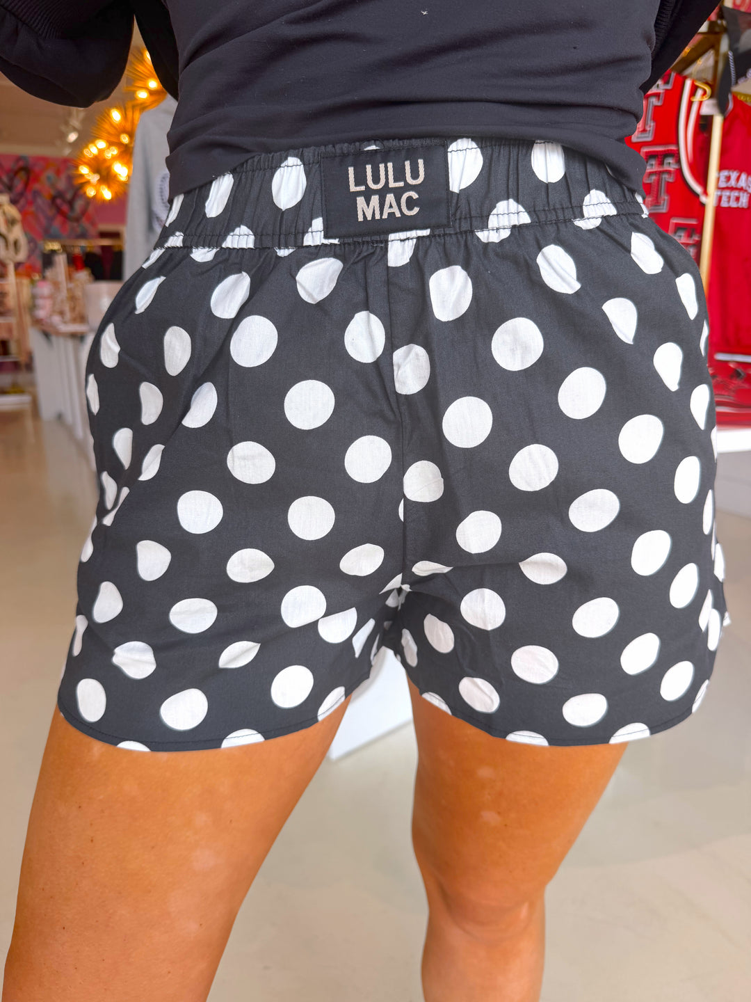 LULU MAC BLACK POLKA DOT
