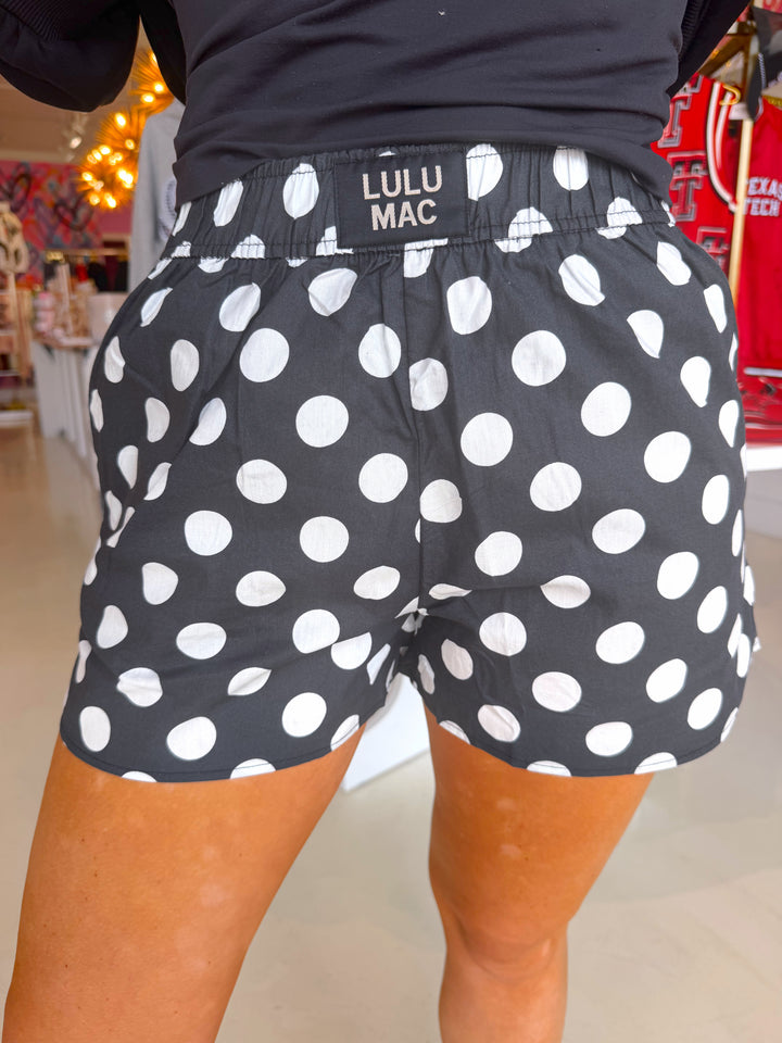 LULU MAC BLACK POLKA DOT