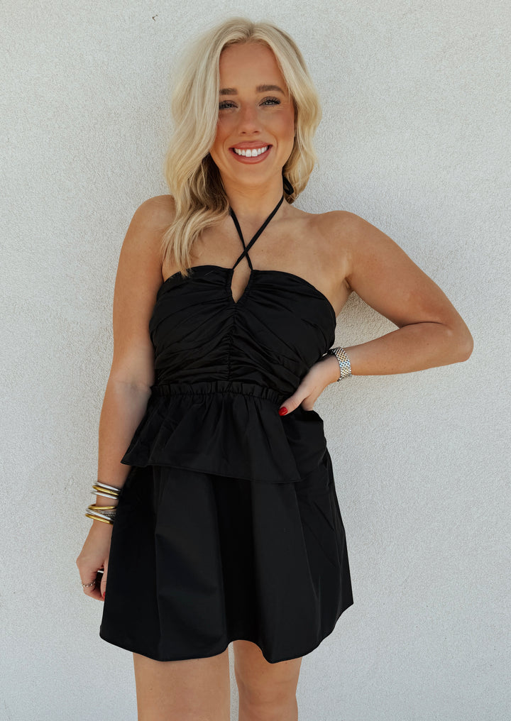 BuddyLove Black Remi Halter Romper