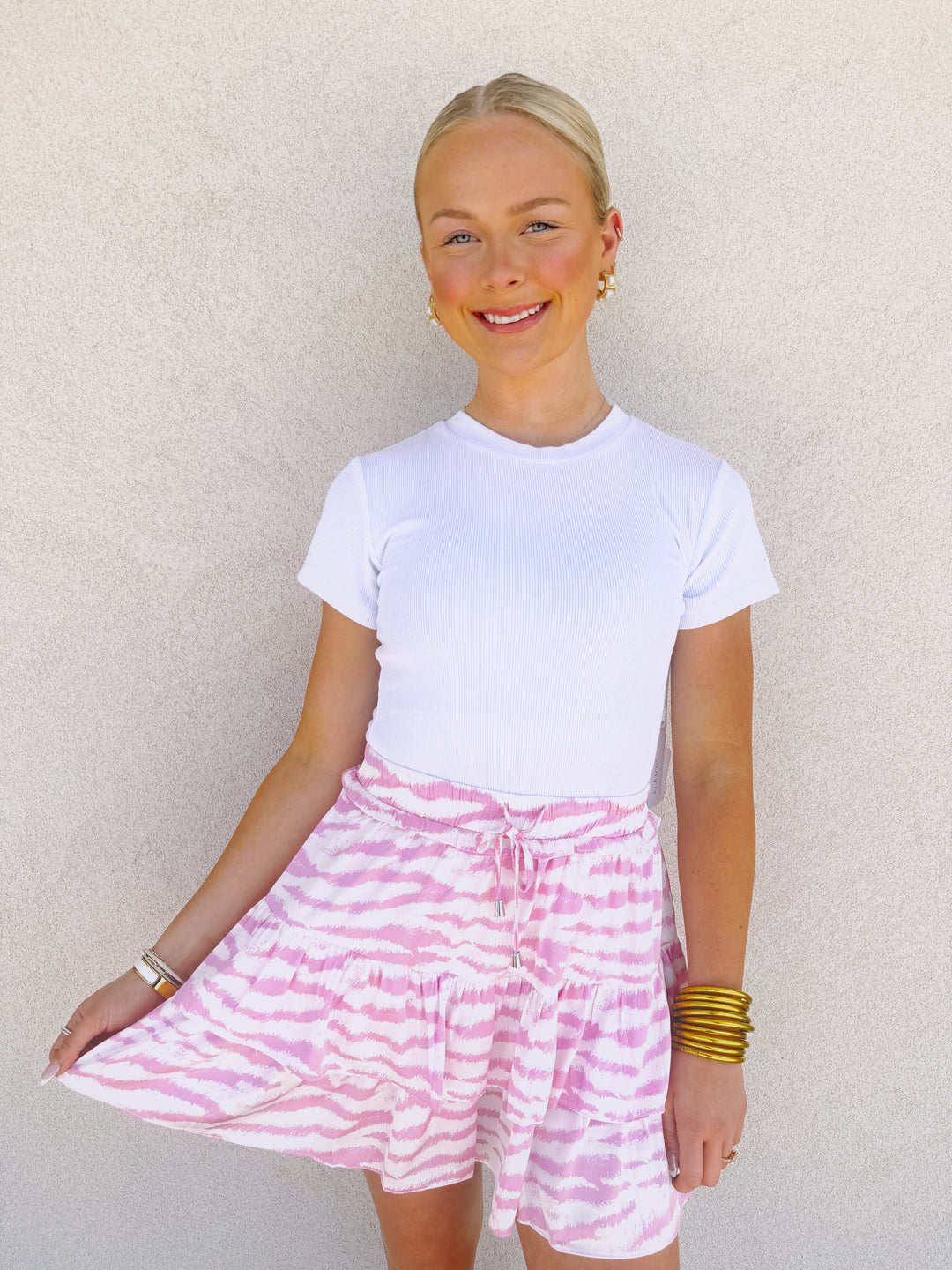 Pink Ruffle Skirt