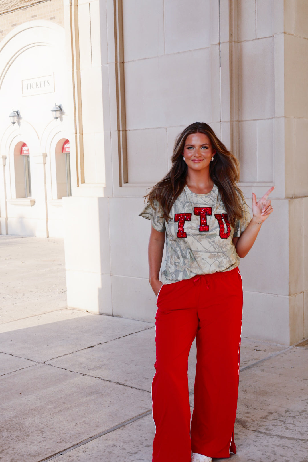 QOS Texas Tech Camo TEE