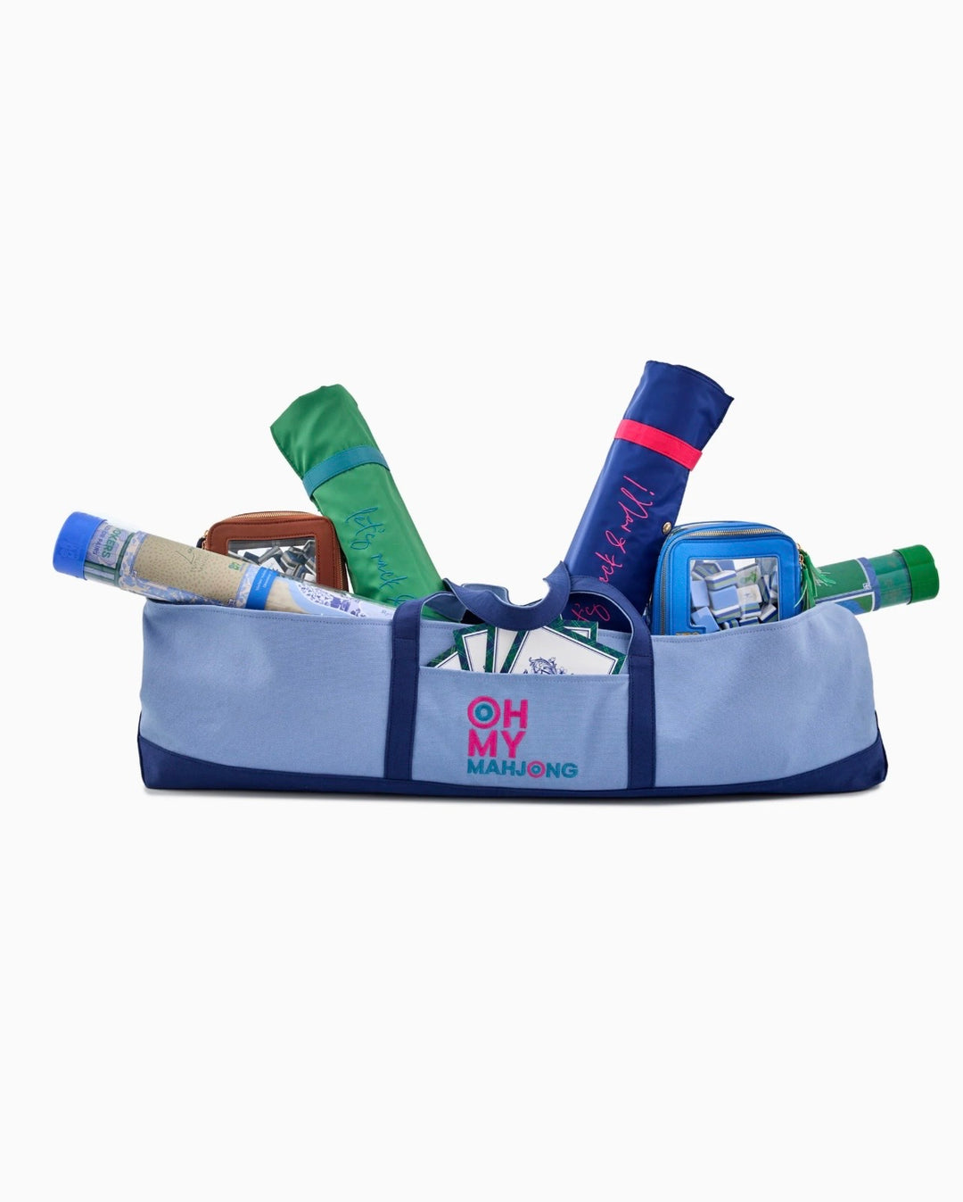 OH MY MAHJONG Blue Mat Storage Bag