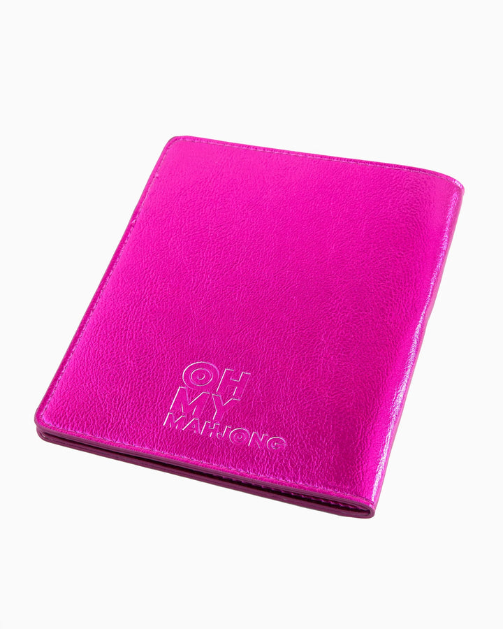 OH MY MAHJONG Metallic Hot Pink Card Folio