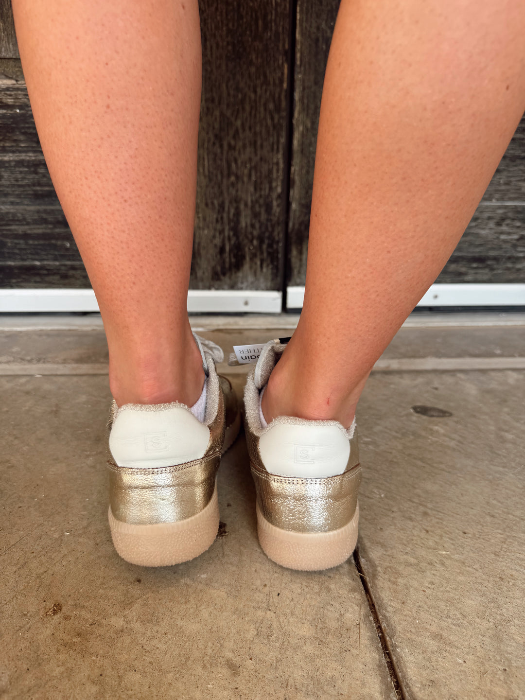 Sylvia Gold & Black Sneaker