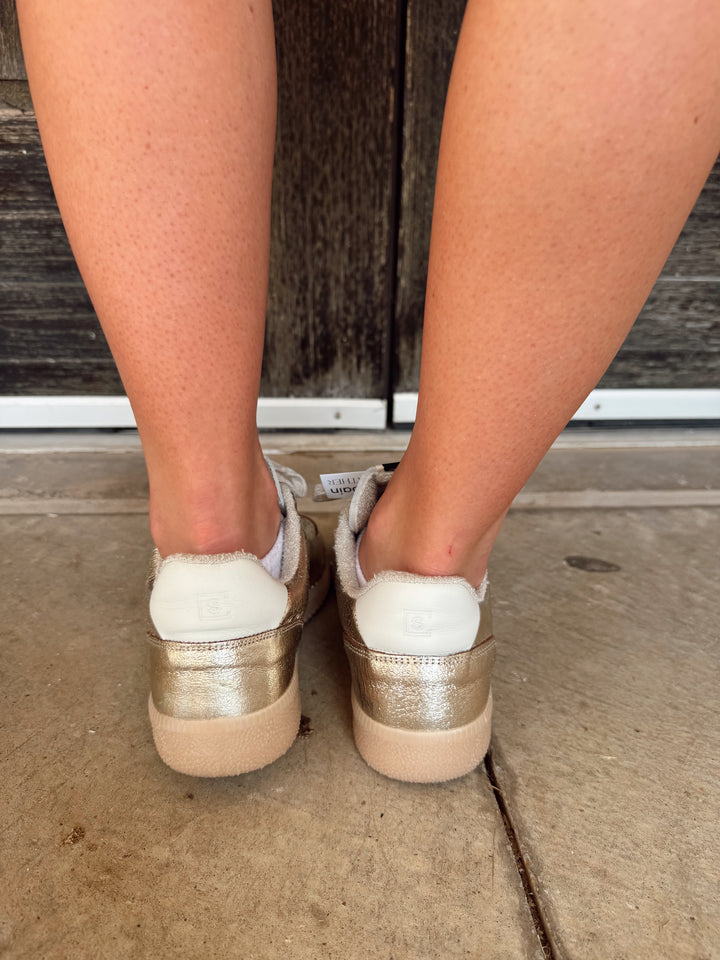 Sylvia Gold & Black Sneaker