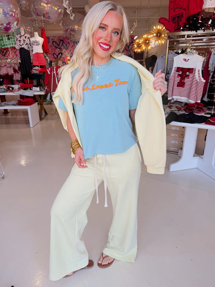 Jesus Loves You Crop Tee