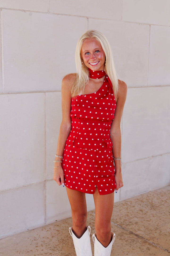 Red and Ready Polka Set