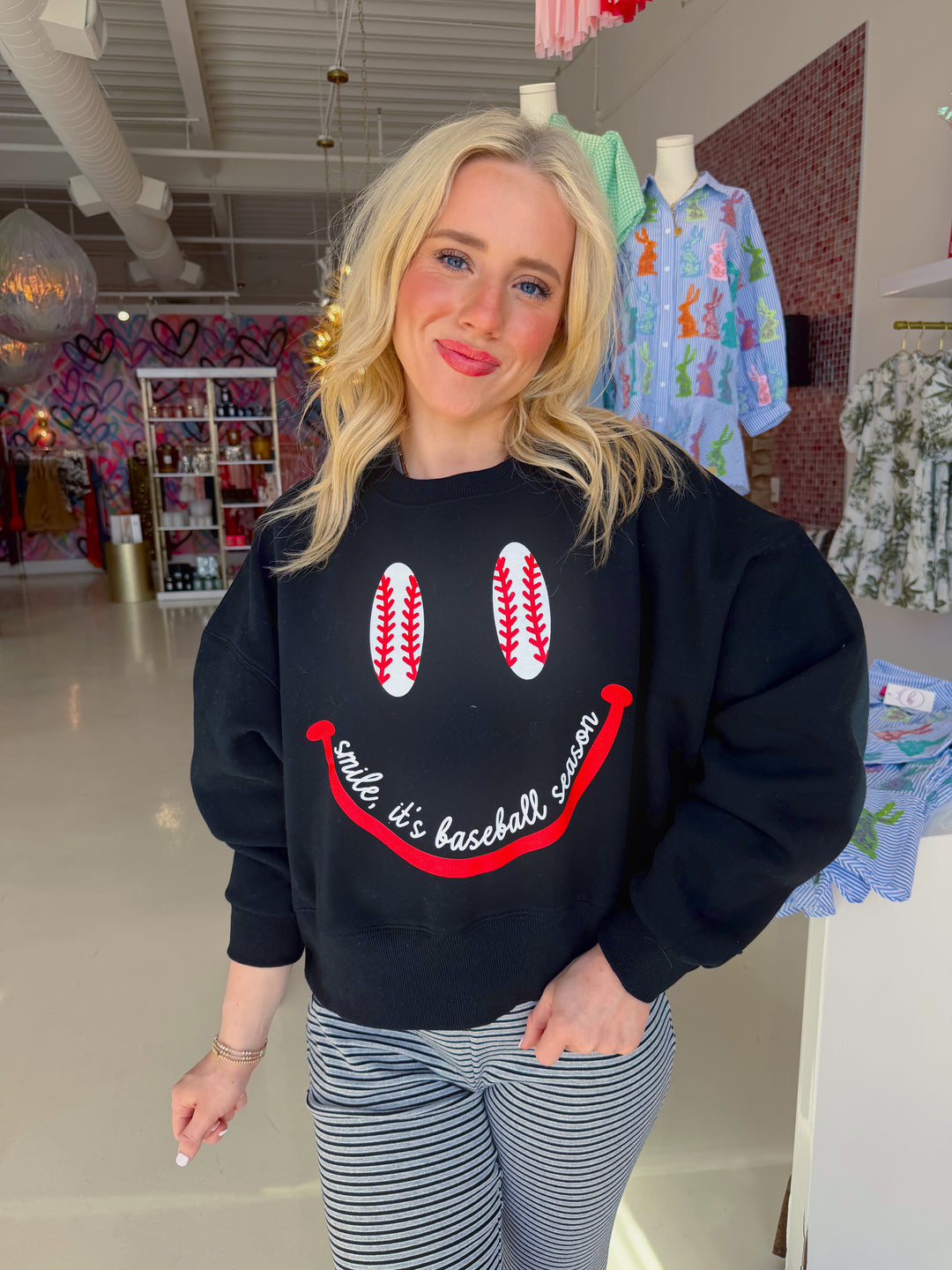Smile, It's Baseball Season Sweatshirt