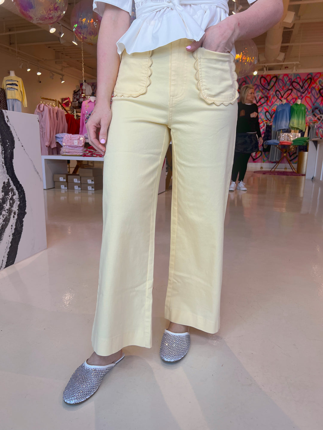 Lemon Pepplin Denim Jeans