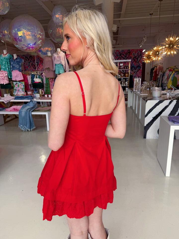 Cherry Bloom Mini Dress