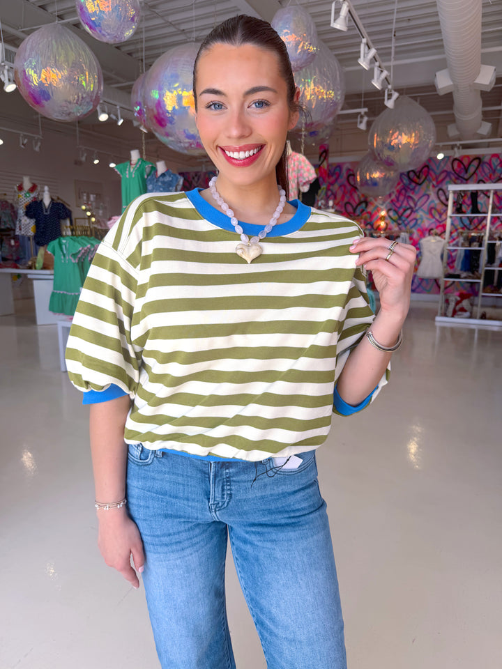 Spring Olive Top